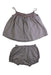 A Grey Shorts Sets from Marie Chantal in size 18-24M for girl. (Back View)