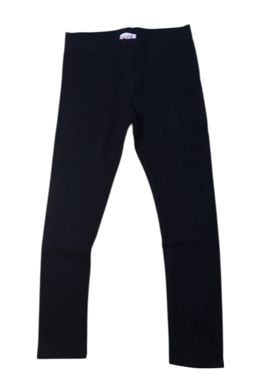 A Black Leggings from Seed in size 6T for girl. (Front View)