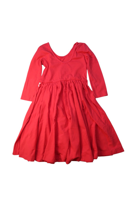 A Red Long Sleeve Dresses from Alice + Ames in size 6T for girl. (Back View)