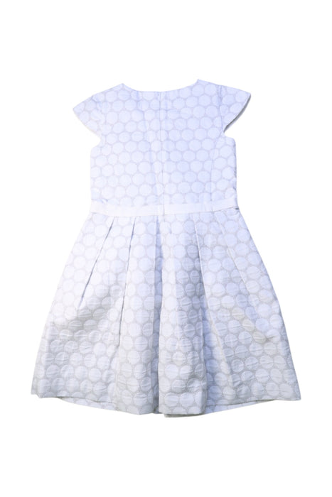 A White Short Sleeve Dresses from Jacadi in size 6T for girl. (Back View)