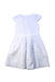 A White Short Sleeve Dresses from Jacadi in size 6T for girl. (Back View)