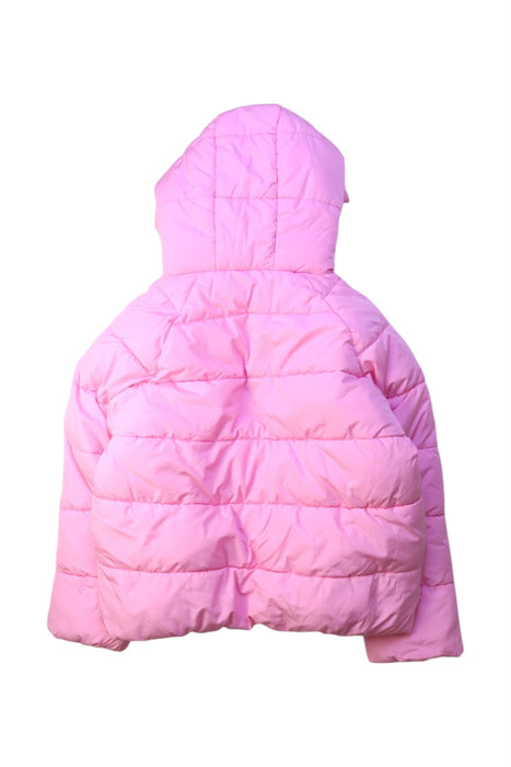 A Pink Puffer/Quilted Coats & Outerwear from Seed in size 7Y for girl. (Back View)