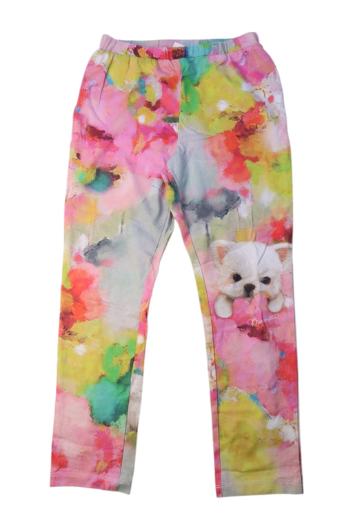 A Multicolour Leggings from Momonittu in size 10Y for girl. (Front View)