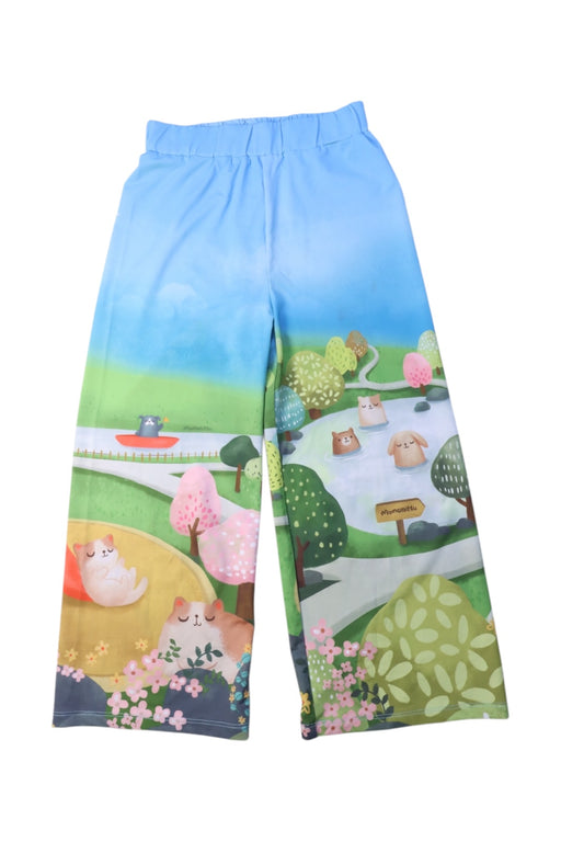 A Multicolour Casual Pants from Momonittu in size 8Y for girl. (Front View)