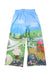 A Multicolour Casual Pants from Momonittu in size 8Y for girl. (Back View)