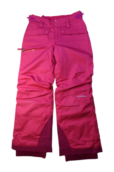 A Pink Ski Pants & Salopettes from Patagonia in size 7Y for girl. (Front View)