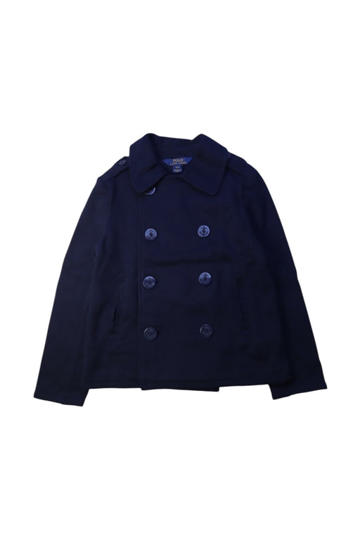 A Navy Blazers from Polo Ralph Lauren in size 7Y for girl. (Front View)