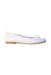 A White Flats from Childrens Classics in size 10Y for girl. (Front View)