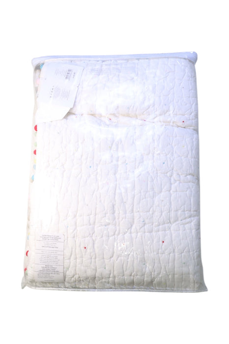 A White Crib Bumpers from The Little White Company in size O/S for neutral. (Back View)