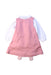 A Pink Long Sleeve Dresses from Momonittu in size 12-18M for girl. (Back View)