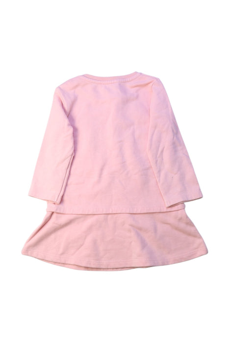 A Pink Long Sleeve Dresses from Kenzo in size 2T for girl. (Back View)