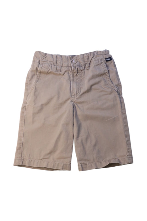 A Beige Shorts from Vans in size 7Y for boy. (Front View)