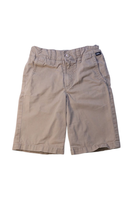 A Beige Shorts from Vans in size 7Y for boy. (Front View)