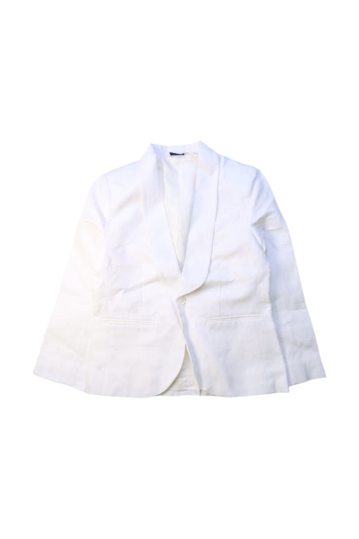 A White Blazers from Janie & Jack x Rachel Zoe in size 6T for girl. (Front View)