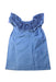 A Blue Sleeveless Dresses from Milkshake in size 3T for girl. (Back View)