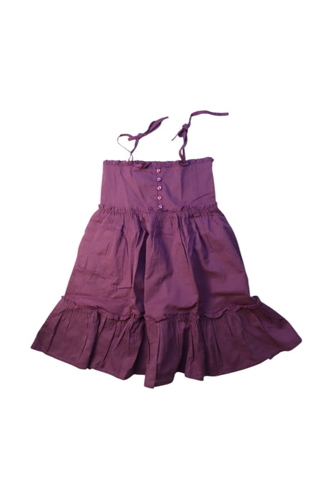 A Purple Sleeveless Dresses from Jamie Kay in size 4T for girl. (Front View)