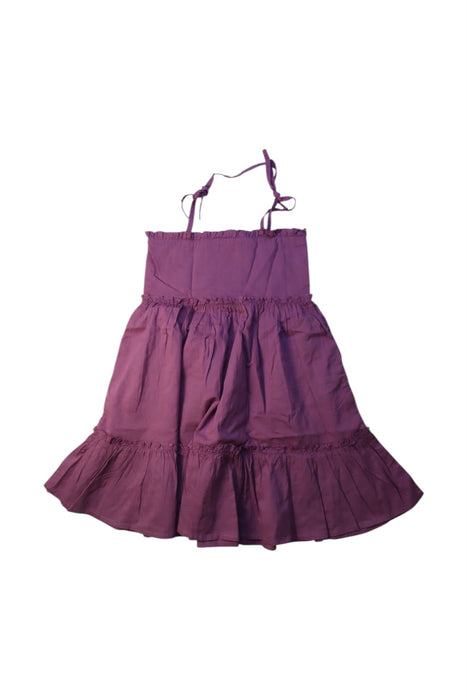 A Purple Sleeveless Dresses from Jamie Kay in size 4T for girl. (Back View)