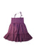A Purple Sleeveless Dresses from Jamie Kay in size 4T for girl. (Back View)
