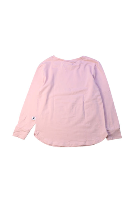 A Pink Long Sleeve Tops from Minti in size 4T for girl. (Back View)