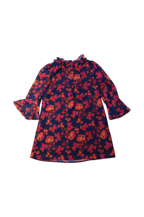 A Navy Long Sleeve Dresses from Origami in size 3T for girl. (Back View)