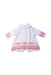 A White Cardigans from Purebaby in size 3-6M for girl. (Back View)