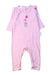 A Pink Long Sleeve Rompers from Purebaby in size 0-3M for girl. (Front View)