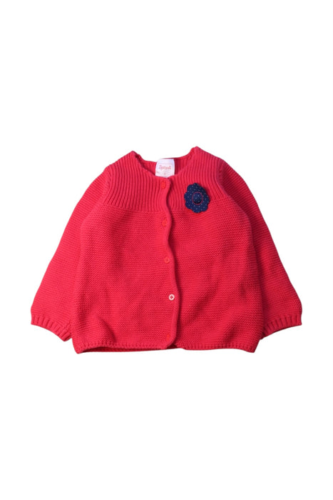 A Red Cardigans from Sprout in size 2T for girl. (Front View)