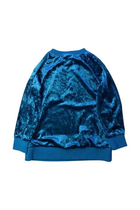 A Blue Crewneck Sweatshirts from Minti in size 5T for girl. (Back View)