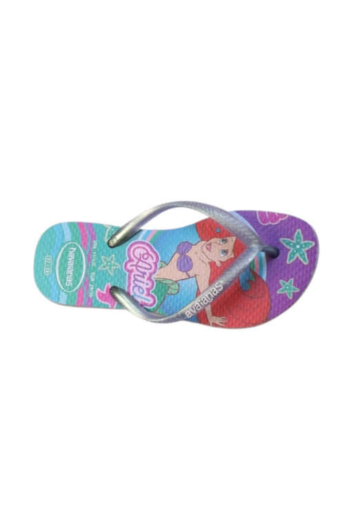 A Multicolour Flip Flops from Havaianas in size 5T for girl. (Front View)