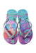 A Multicolour Flip Flops from Havaianas in size 5T for girl. (Back View)