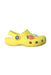 A Yellow Slip Ons from Crocs in size 3T for neutral. (Front View)
