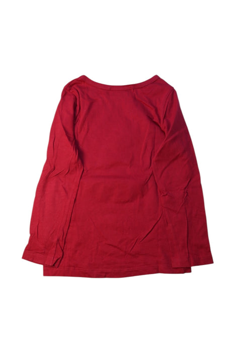 A Red Long Sleeve T Shirts from Bonpoint in size 4T for girl. (Back View)