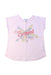 A Pink Short Sleeve Tops from Bonpoint in size 4T for girl. (Front View)