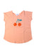 A Peach Short Sleeve Tops from Bonpoint in size 4T for girl. (Front View)