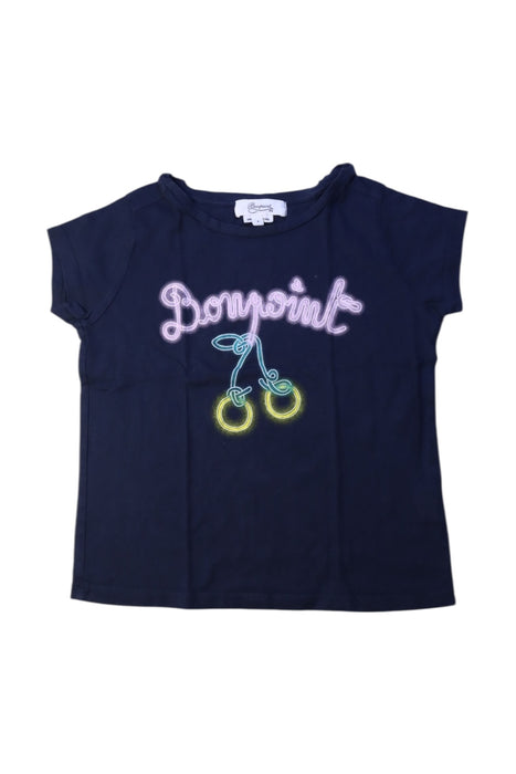 A Navy Short Sleeve T Shirts from Bonpoint in size 4T for girl. (Front View)