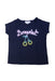 A Navy Short Sleeve T Shirts from Bonpoint in size 4T for girl. (Front View)