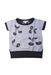 A Grey Short Sleeve Tops from Bonpoint in size 4T for girl. (Front View)