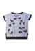 A Grey Short Sleeve Tops from Bonpoint in size 4T for girl. (Back View)