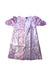A Purple Short Sleeve Dresses from Velveteen in size 8Y for girl. (Front View)