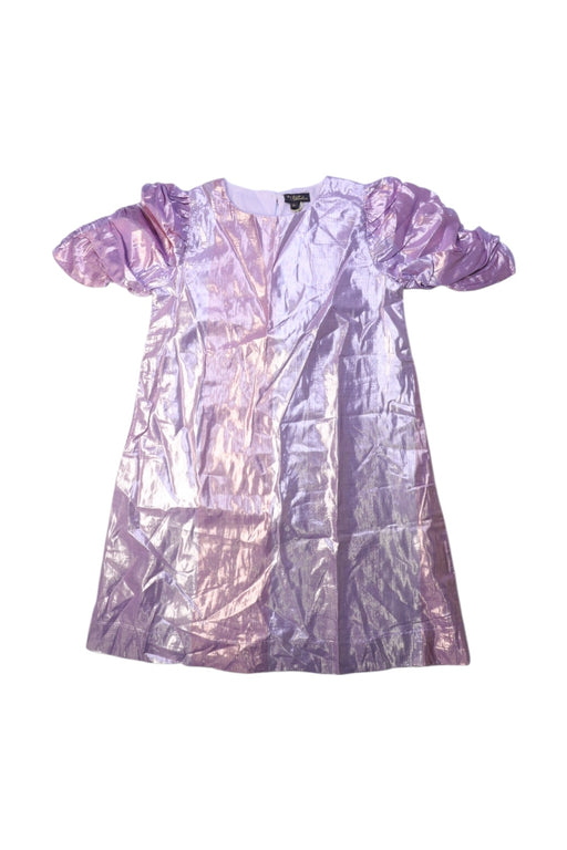 A Purple Short Sleeve Dresses from Velveteen in size 8Y for girl. (Front View)