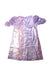 A Purple Short Sleeve Dresses from Velveteen in size 8Y for girl. (Back View)