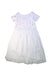 A Ivory Short Sleeve Dresses from Billieblush in size 6T for girl. (Back View)