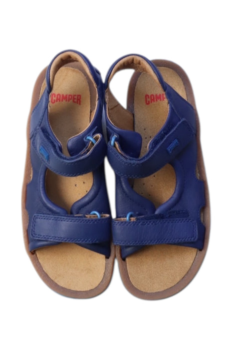 A Blue Sandals from Camper in size 6T for neutral. (Back View)