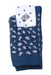 A Blue Socks from Bonton in size 18-24M for neutral. (Front View)