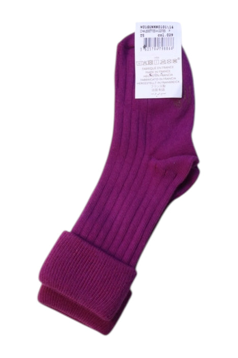 A Purple Socks from Bonpoint in size 18-24M for girl. (Back View)