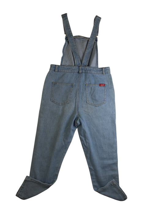 A Blue Long Overalls from Seed in size 8Y for girl. (Back View)
