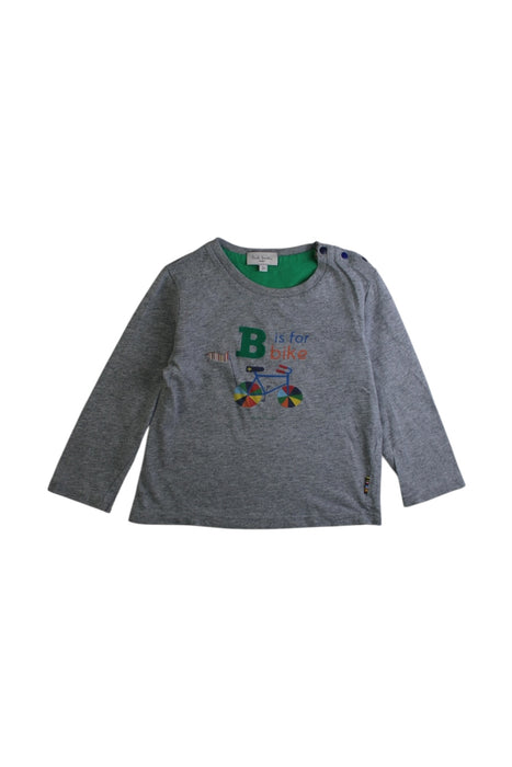 A Grey Long Sleeve T Shirts from Paul Smith in size 2T for boy. (Front View)