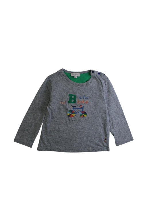 A Grey Long Sleeve T Shirts from Paul Smith in size 2T for boy. (Front View)