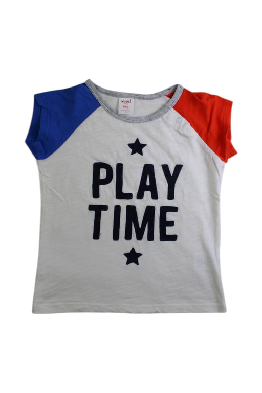 A Multicolour Short Sleeve T Shirts from Seed in size 18-24M for boy. (Front View)