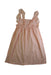 A Peach Sleeveless Dresses from Bonton in size 8Y for girl. (Back View)